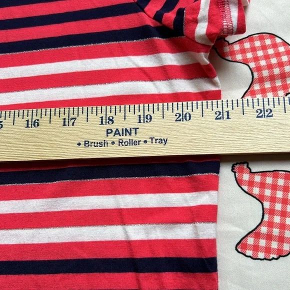 Liz Claiborne Women’s Short Sleeve Pullover Button Top NWOT XL Striped - Picture 7 of 12